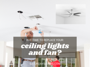 ceiling lights and fan