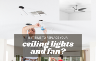 ceiling lights and fan